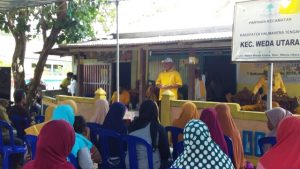 Caleg Pohon Beringin Rame-Rame Action Gelar Tatap Muka Dengan Masyarakat