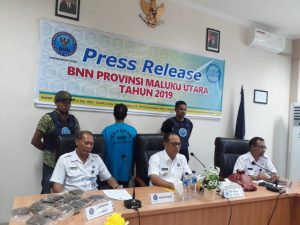 BNN Provinsi Maluku Utara Ciduk Sopir Pengedar Ganja