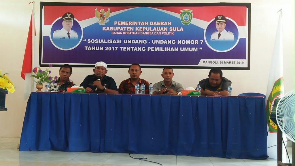 Kesbangpol Gelar Sosialisasi UU No 7 ĺ 2017 Tentang Pemilu.