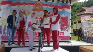 Polres Halteng Peringati HUT Bhayangkara ke 73 Dengan Jalan Santai
