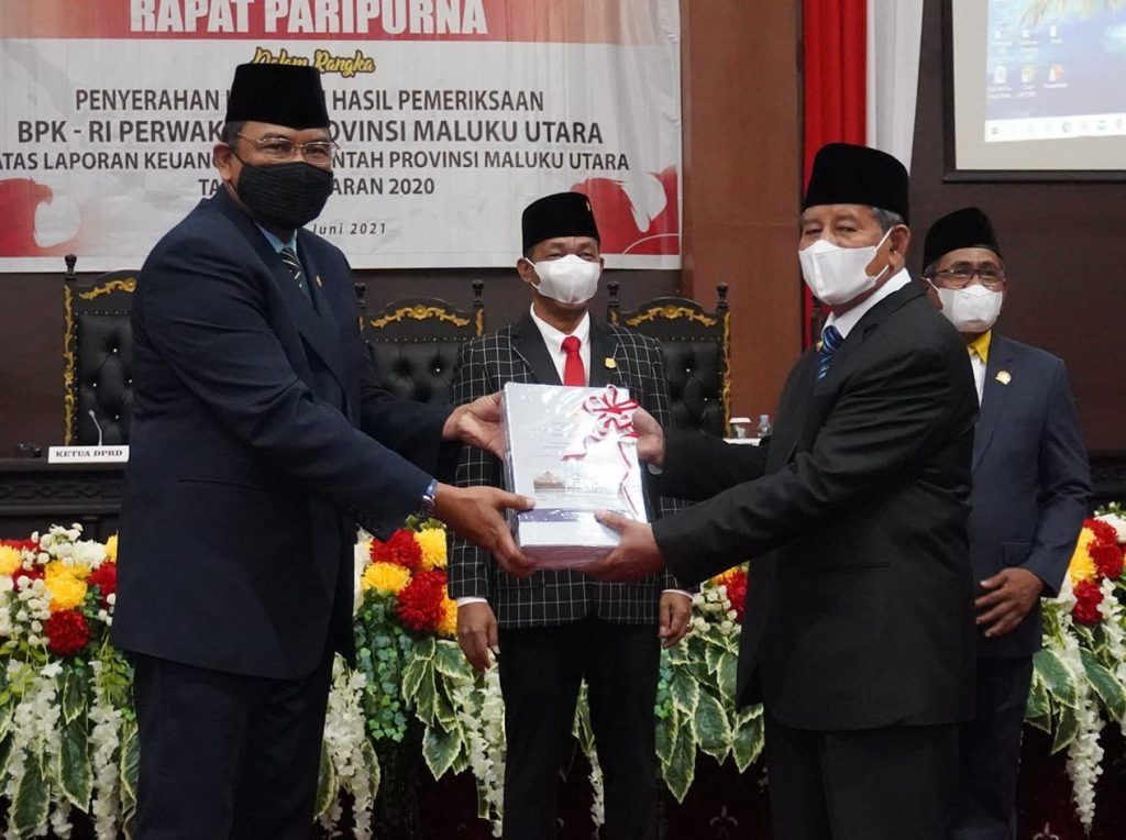 Pemprov Malut Kembali dapat Opini WTP atas Pengelolaan Keuangan dari BPK