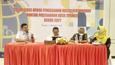 Kantor Pertanahan Kota Ternate Lakukan Sosialisasi Upaya Pencegahan Kasus Tanah
