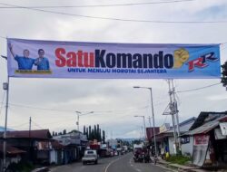 Morotai Bergemuruh! Bakal Calon Bupati Rusli Sibua Banjiri Baliho Bertuliskan Satu Komando RR
