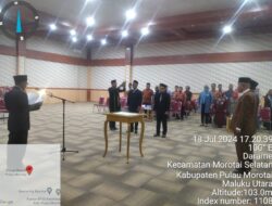 Pj Bupati Morotai Menolak Pertanyaan Wartawan Usai Pelantikan Kepala Dinas PU dan Ahli Pertama Barang Jasa