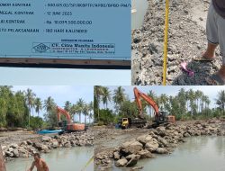 Proyek Penguat Tebing Rp 10 Miliar di Morotai diduga Tak Berkualitas, Warga Desa Cio Gerong-Cio Maloleo layangkan Protes