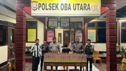 Polsek Oba Utara Gagalkan Penyelundupan 109 Botol Cap Tikus di Pelabuhan Sofifi